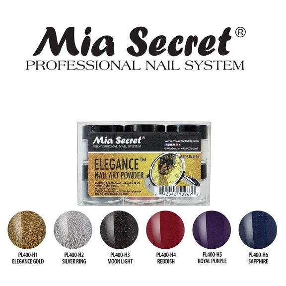 Mia Secret Nail Art Powder Elegance 6pcs