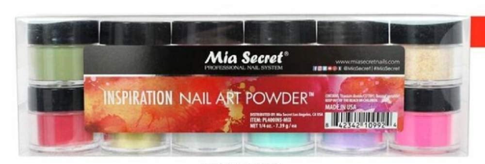 Mia Secret Nail Art Powder Inspiration Collection 12 PC Walmart com