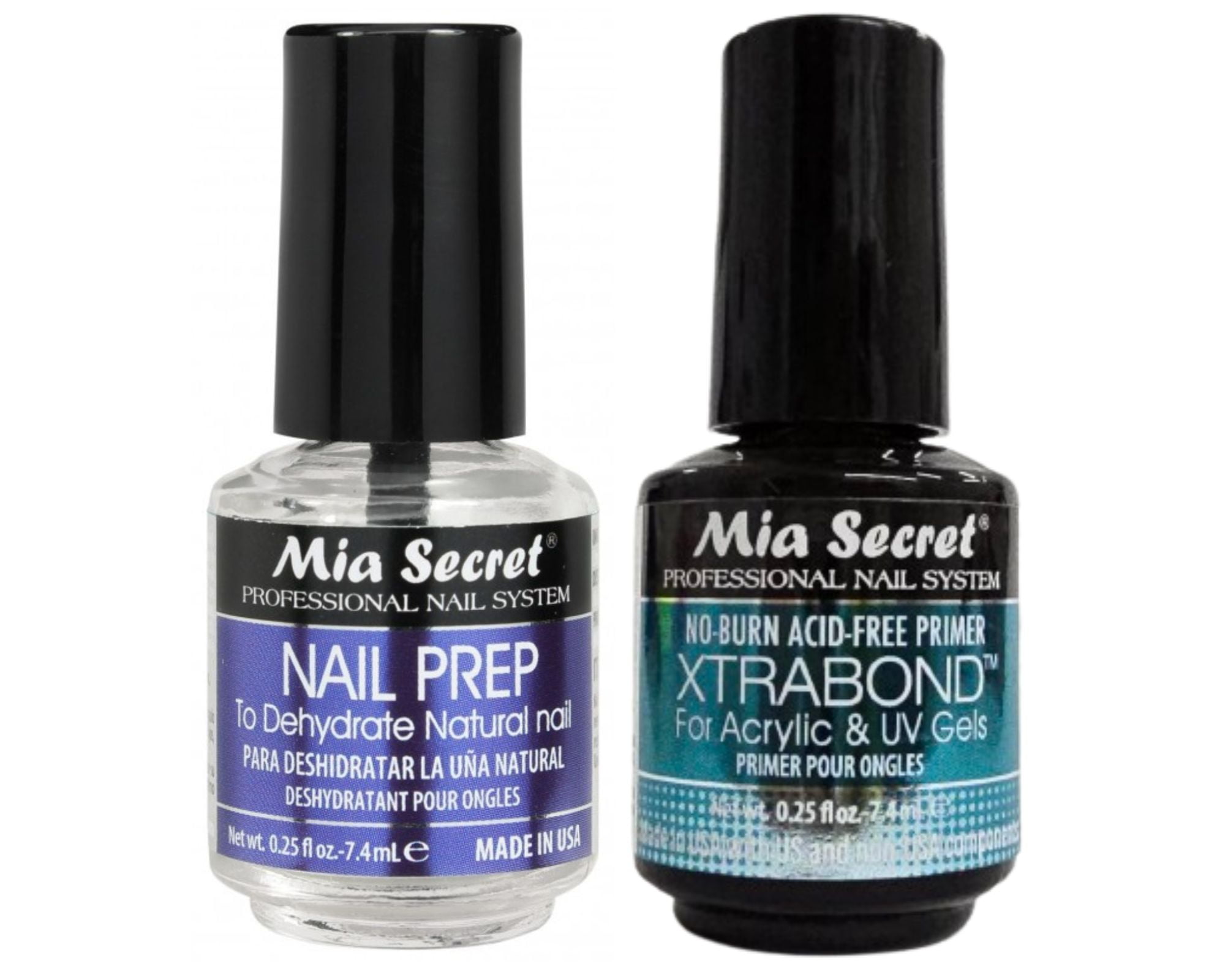 Mia Secret Nail Prep 0.25 oz oz (NP30M) and MINI Xtrabond Primer 0.25