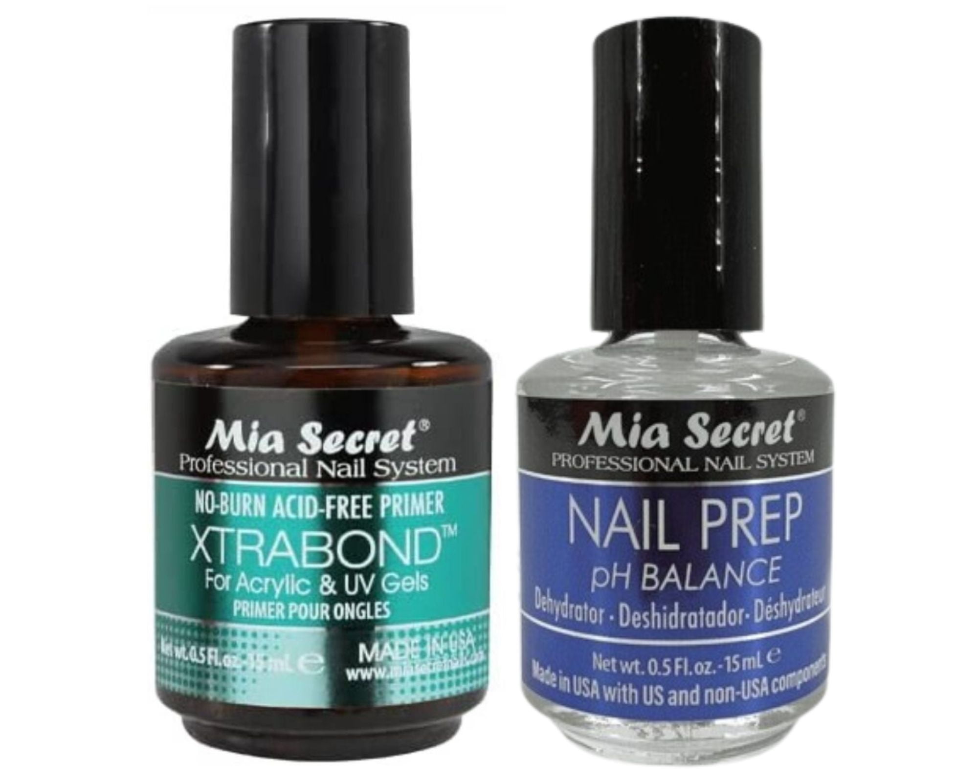 Mia Secret Nail Prep and Xtrabond Primer ( 0.50 oz each )
