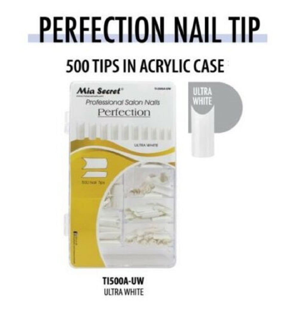 Mia Secret - Nail Tips - PERFECTION - 500 Ultra White (TI-500A-UW)