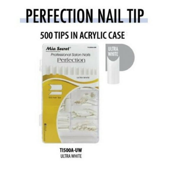Mia Secret - Nail Tips - PERFECTION - 500 Ultra White (TI-500A-UW)