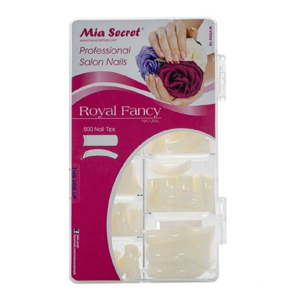 Mia Secret - Nail Tips - Royal Fancy - 500 Tips - Natural (RL500A-N)