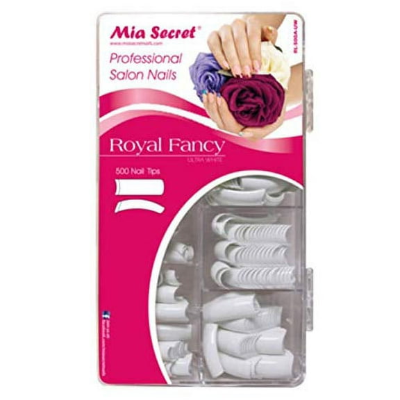 Mia Secret - Nail Tips - Royal Fancy - 500 Tips - Ultra White (RL500A-UW)