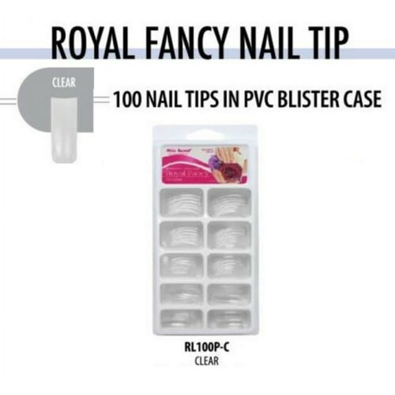 Mia Secret - Nail Tips - Royal Fancy - (BLISTER) 100 Clear (RL100P-C)