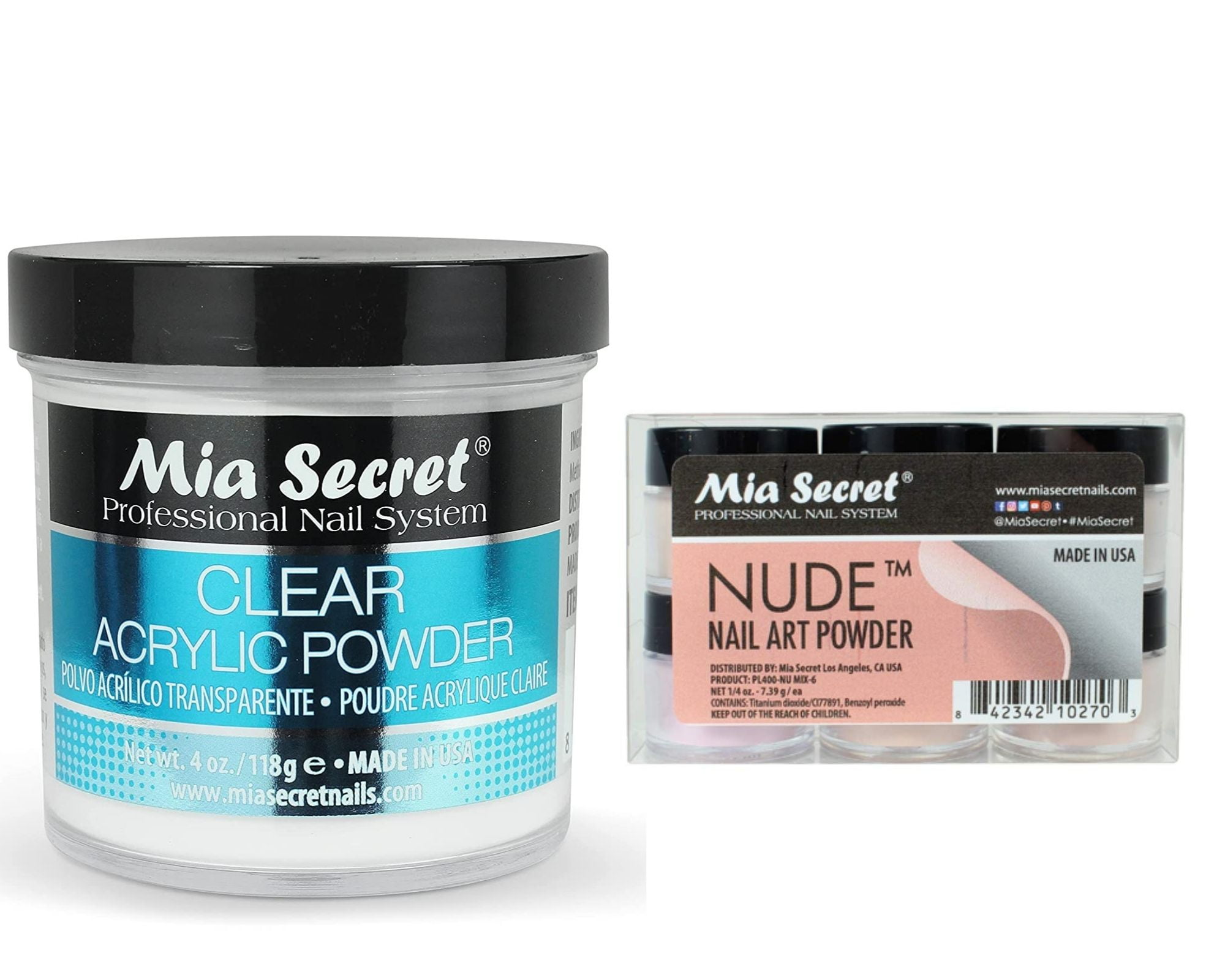 Mia Secret - Nude Set + 4 oz Clear
