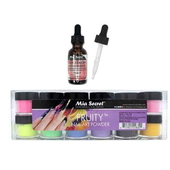 Mia Secret PEACH SCENT Monomer Drop 1 oz + FRUITY