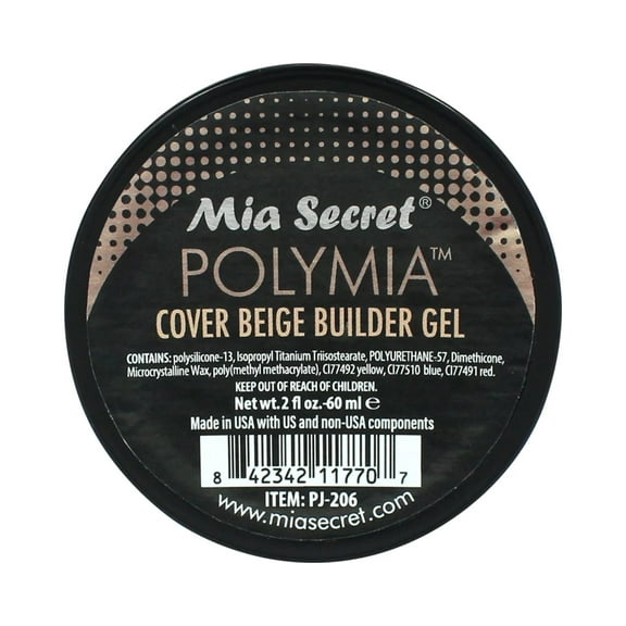 Mia Secret POLYMIA BUILDER GEL IN JAR 2 oz/60 ML - Cover Beige (PJ-206)