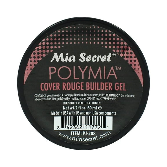 Mia Secret POLYMIA BUILDER GEL IN JAR 2 oz/60 ML - Cover Rouge (PJ-208)