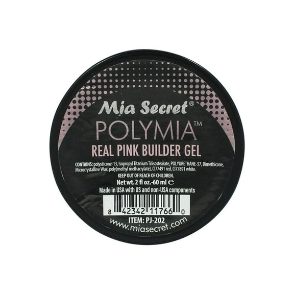 Mia Secret POLYMIA BUILDER GEL IN JAR - Real Pink 2oz / 60mL
