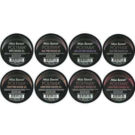 Mia Secret - POLYMIA Builder Gel in Jar - 8pc Set - (2 fl oz. each)
