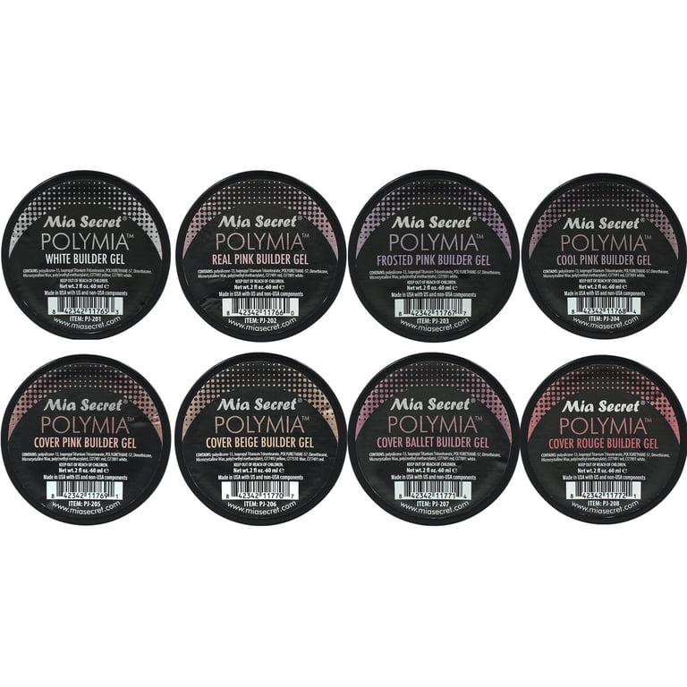 Mia Secret - POLYMIA Builder Gel in Jar - 8pc Set - (2 fl oz. each