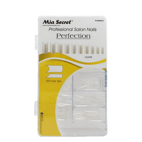 Mia Secret Perfection 500 Nail Tip Acrylic Box