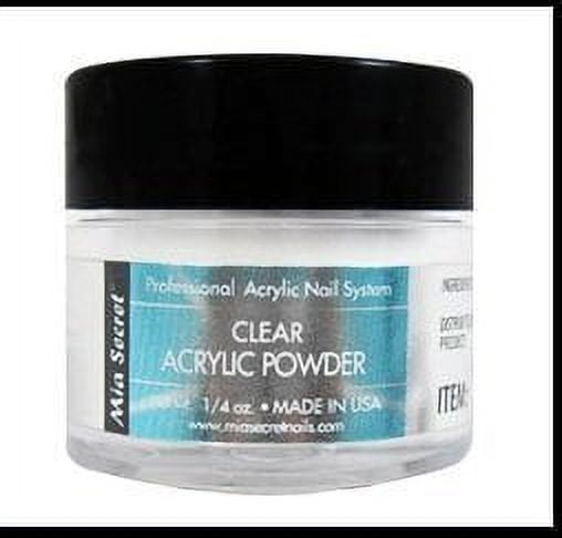 Mia Secret Professional Acrylic Nail System Clear Acrylic Powder 1/4 oz