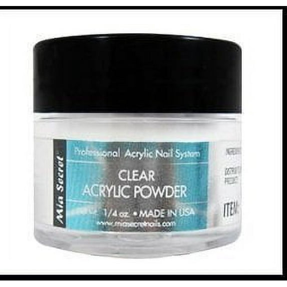 Mia Secret Professional Acrylic Nail System Clear Acrylic Powder 1/4 oz