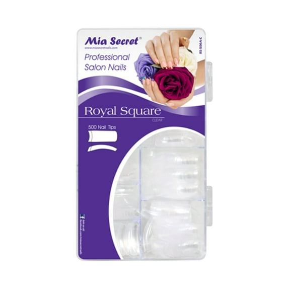 Mia Secret Royal Square 500 Nail Tip Acrylic Box