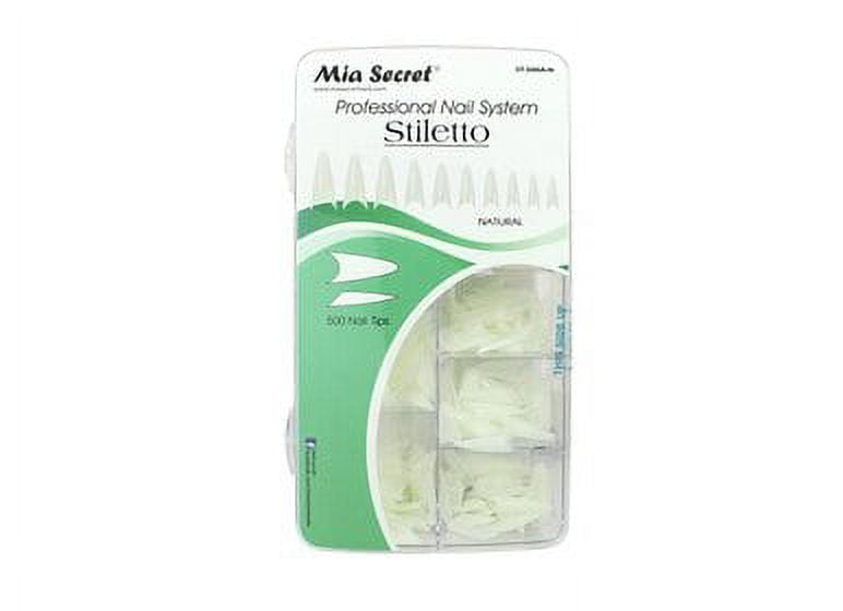 Mia Secret Stileto 500 Nail Tip Acrylic Box