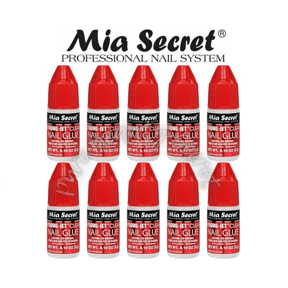 Mia Secret Strong-Jet Clear Nail Glue Drop-on Glue 3g (322) x 10