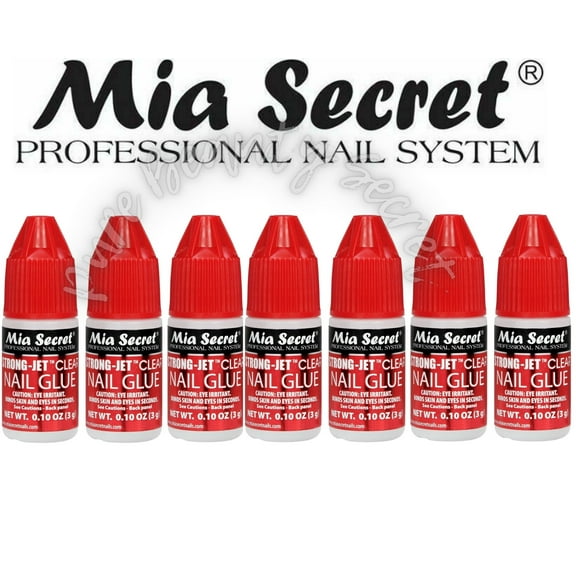 Mia Secret Strong-Jet Clear Nail Glue Drop-on Glue 3g (322) x 7