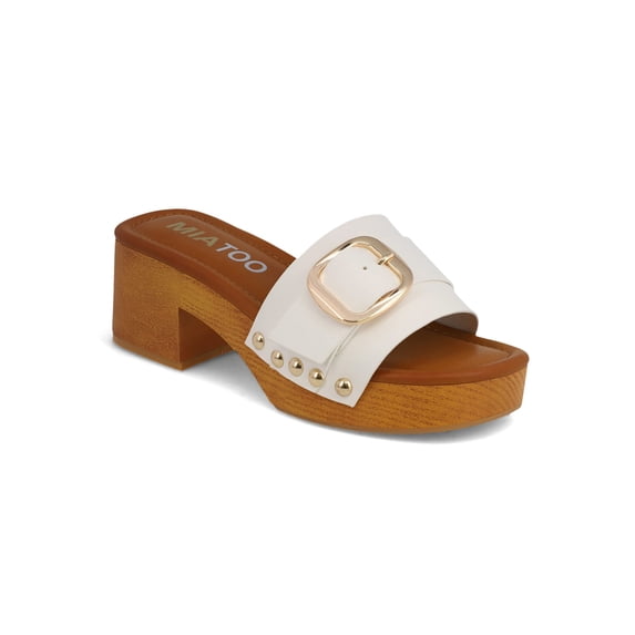 Mia Too Women's Slide Buckle Clog