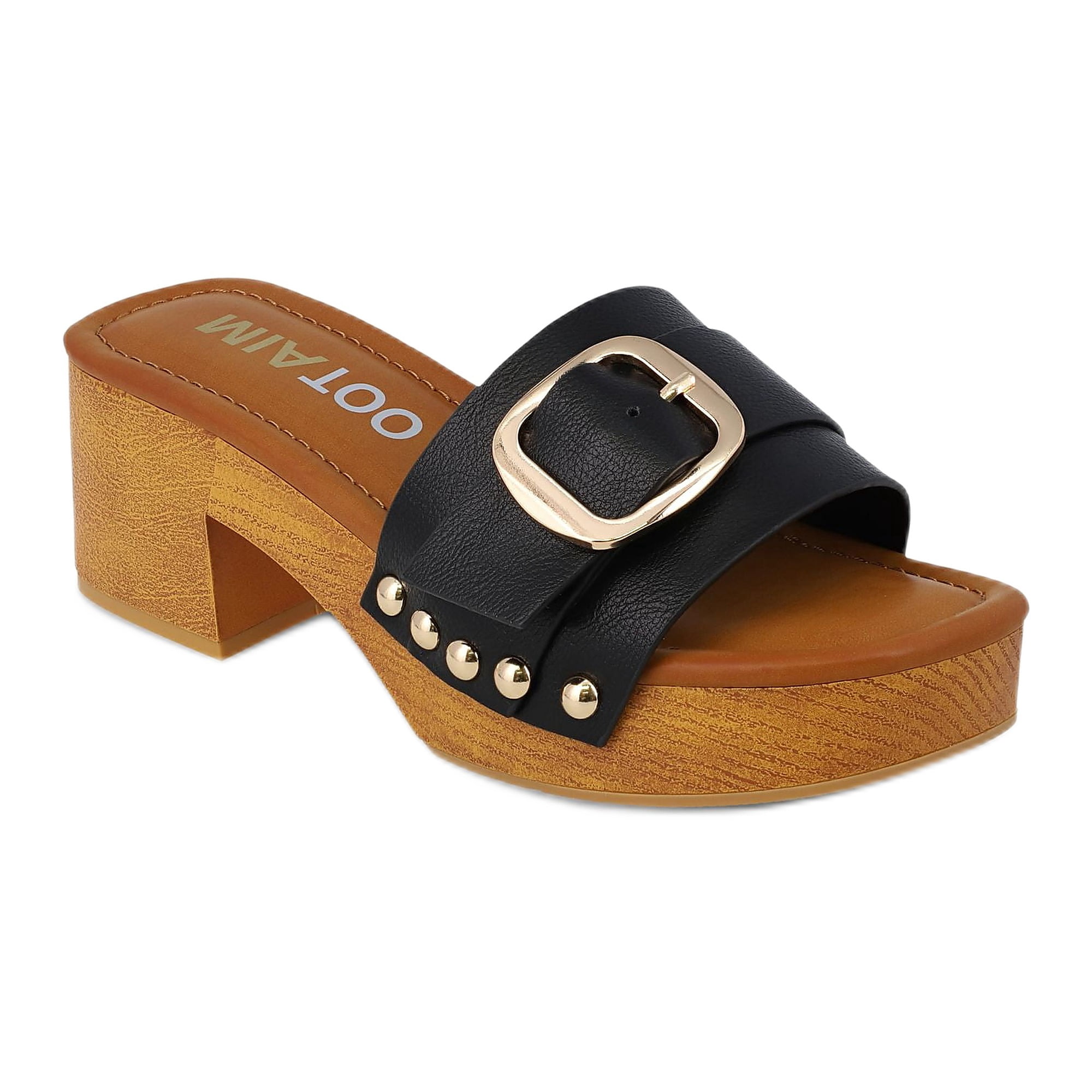 Mia Too Women's Slide Buckle Clog
