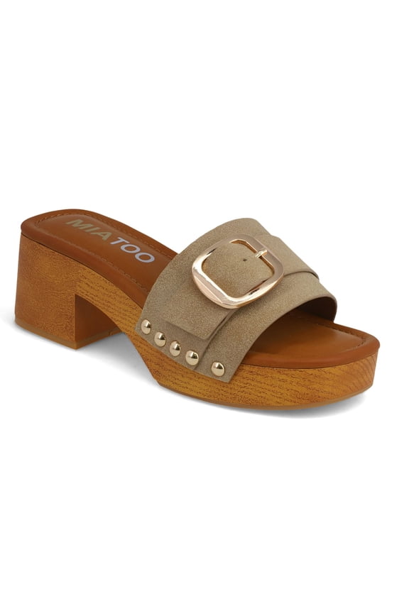 Women's Slide Buckle Clog