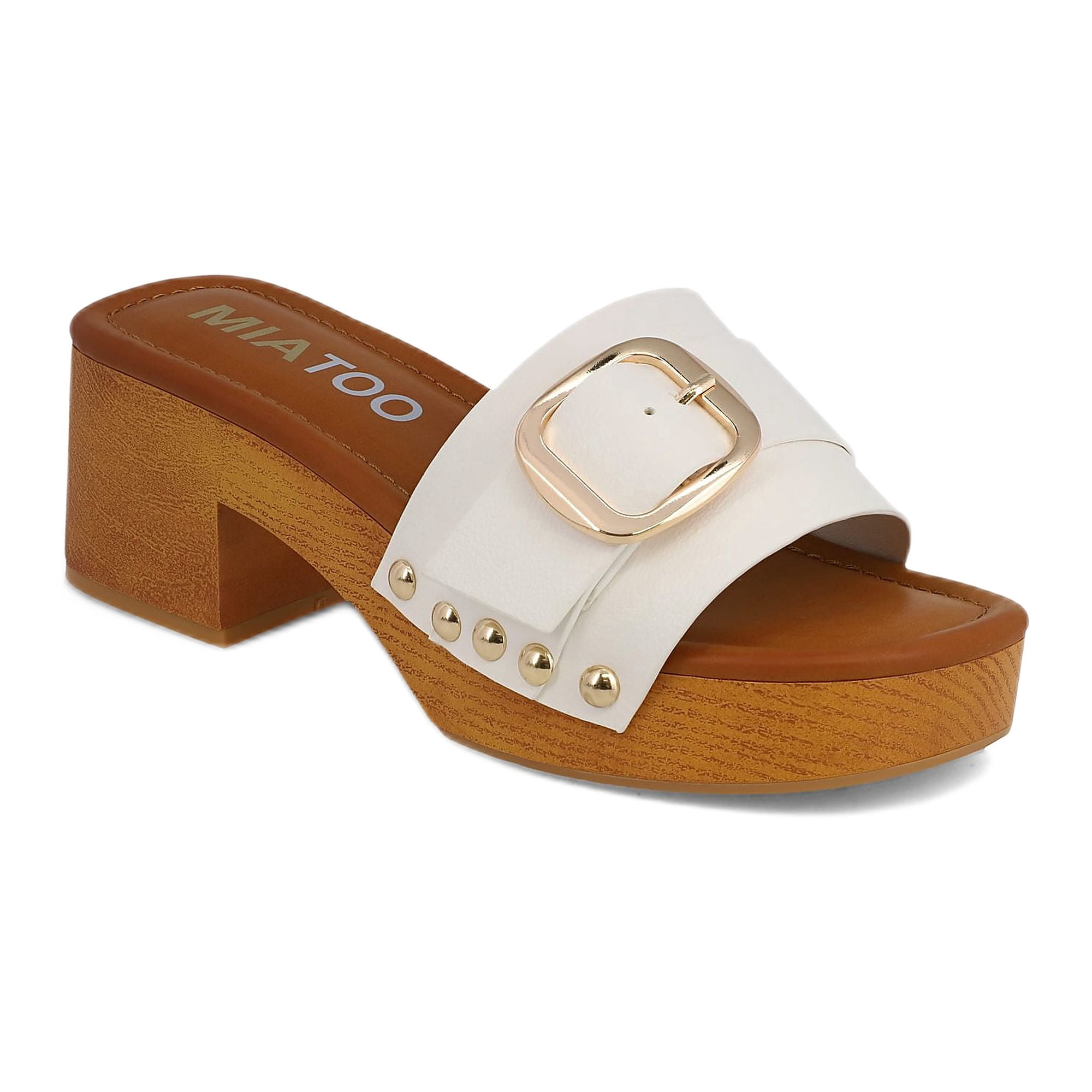 Mia Too Women's Slide Buckle Clog