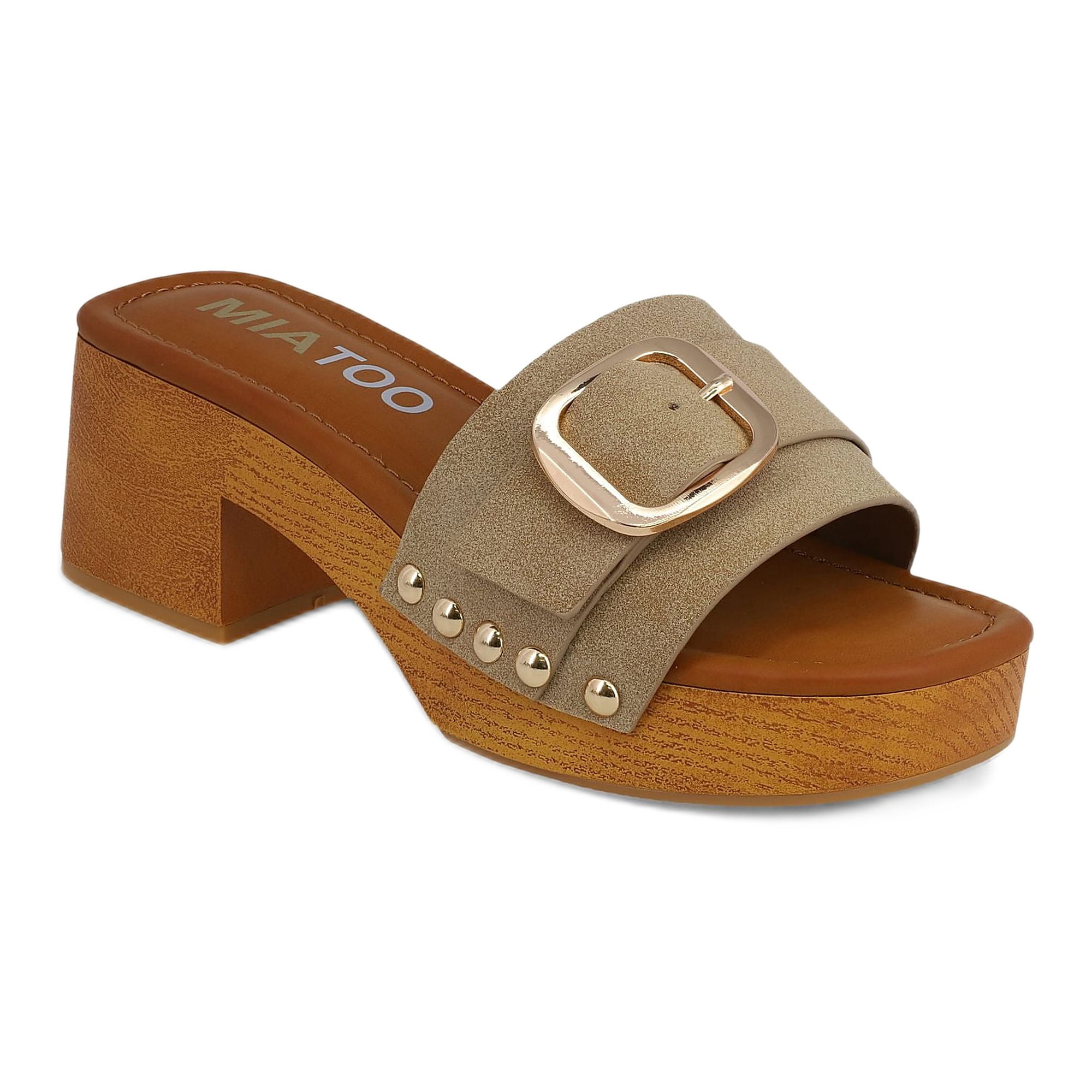 Mia Too Women's Slide Buckle Clog