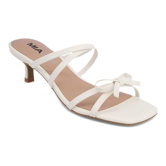 Mia Too Women's Strappy Kitten Heel Sandal