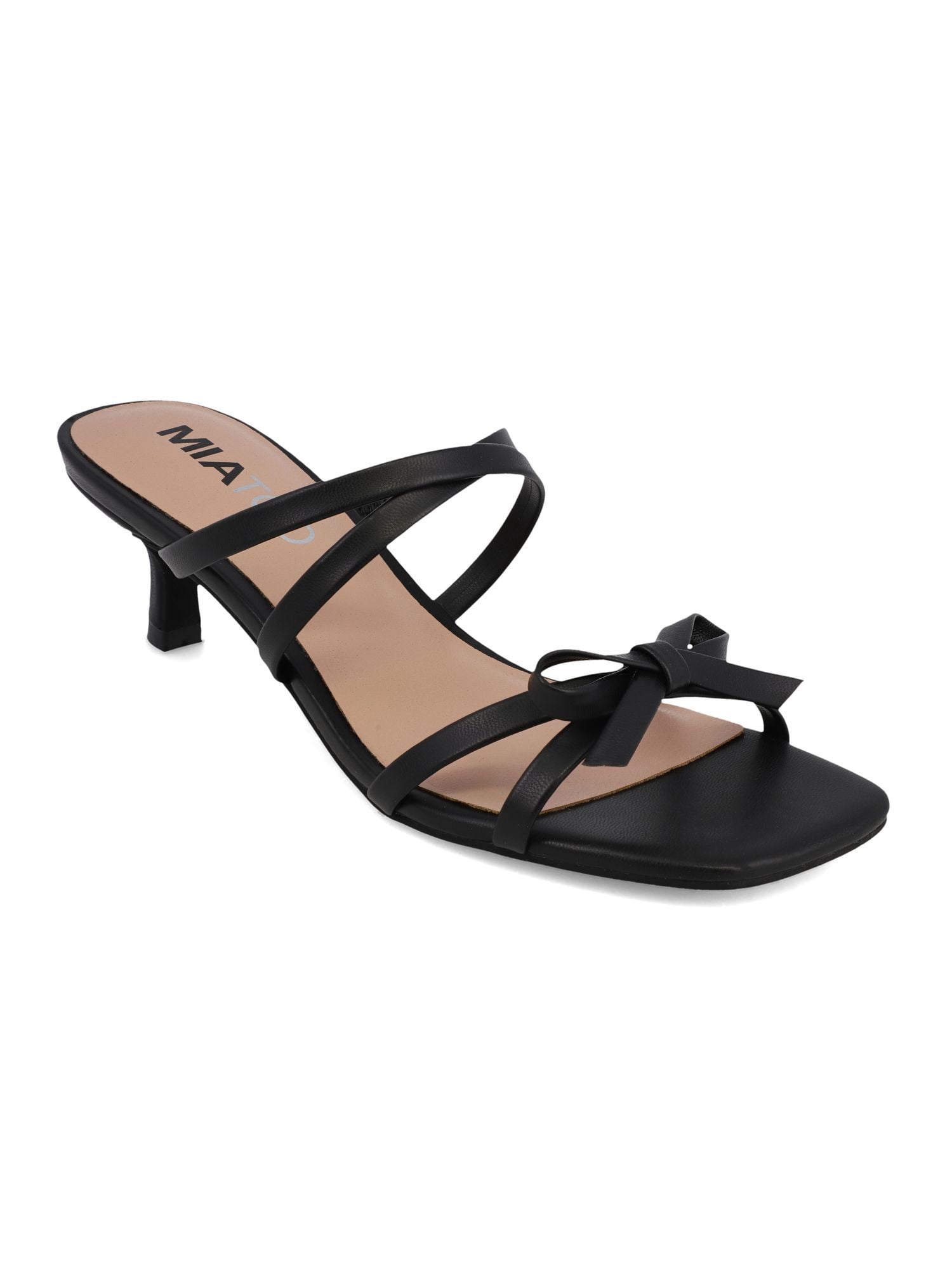 Mia Too Women's Strappy Kitten Heel Sandal