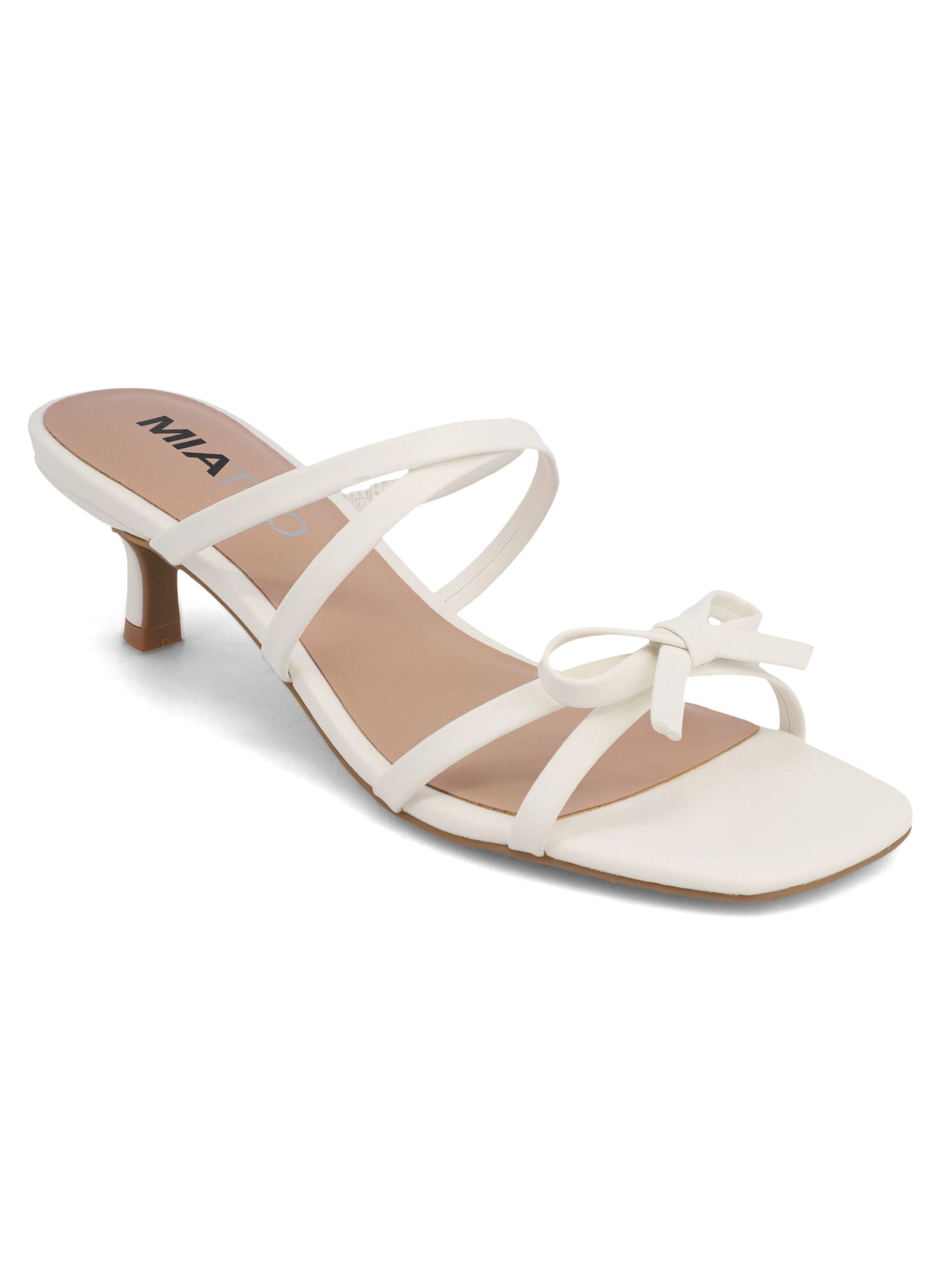 Mia Too Women's Strappy Kitten Heel Sandal