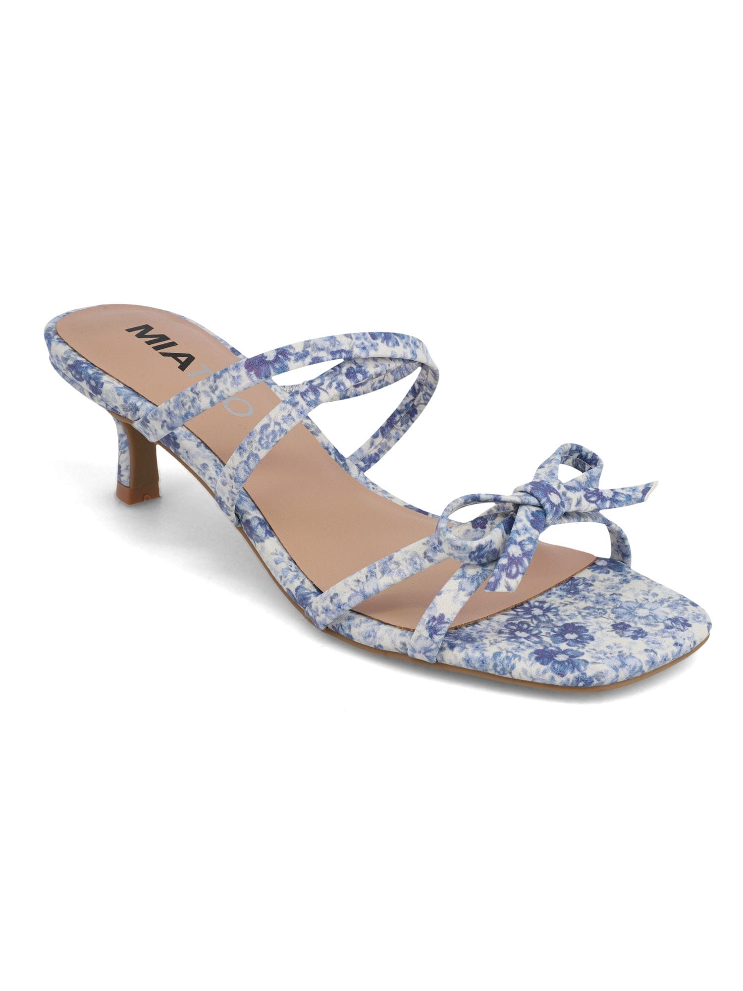 Mia Too Women's Strappy Kitten Heel Sandal