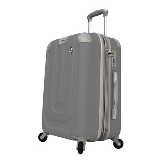 Mia Toro M1004-20in-GRY Pastello Composite Hardside Spinner Carry-On - Grey