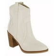 thumbnail image 1 of Mia Women's Dante Block Heel Cowboy Booties - Ivory 11M, 1 of 1