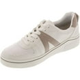 thumbnail image 1 of Mia Womens Alta Vegan Leather Lace Up Fashion Sneaker (White/Cement, 7.5), 1 of 6