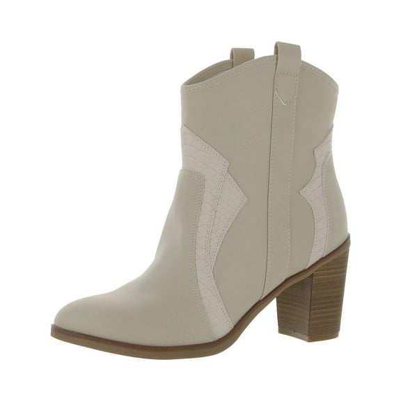 Mia Womens Dante Faux Suede Ankle Cowboy, Western Boots