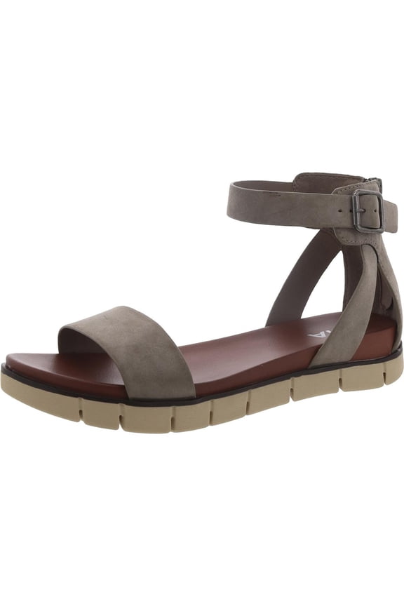 Womens EMILIA Metallic Round toe Ankle Strap