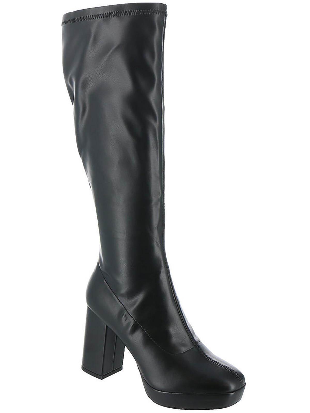 Mia Womens Gavi Stretch Zipper Knee-High Boots - Walmart.com