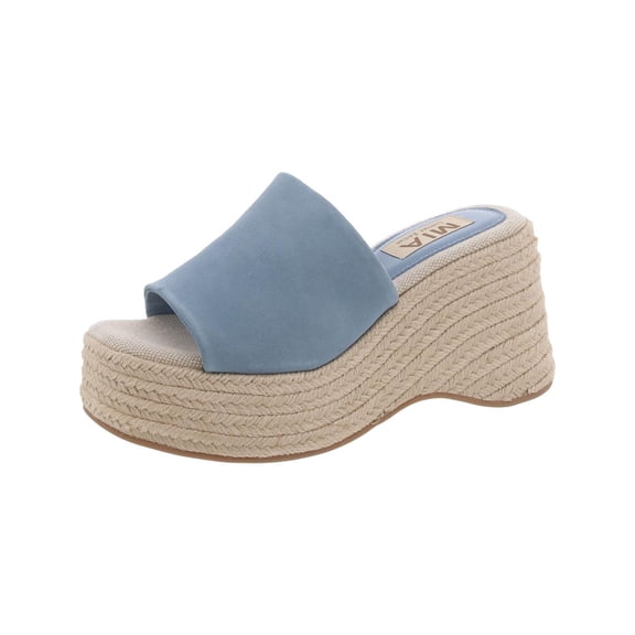 Mia Womens Palma Suede Slip On Platform Sandals