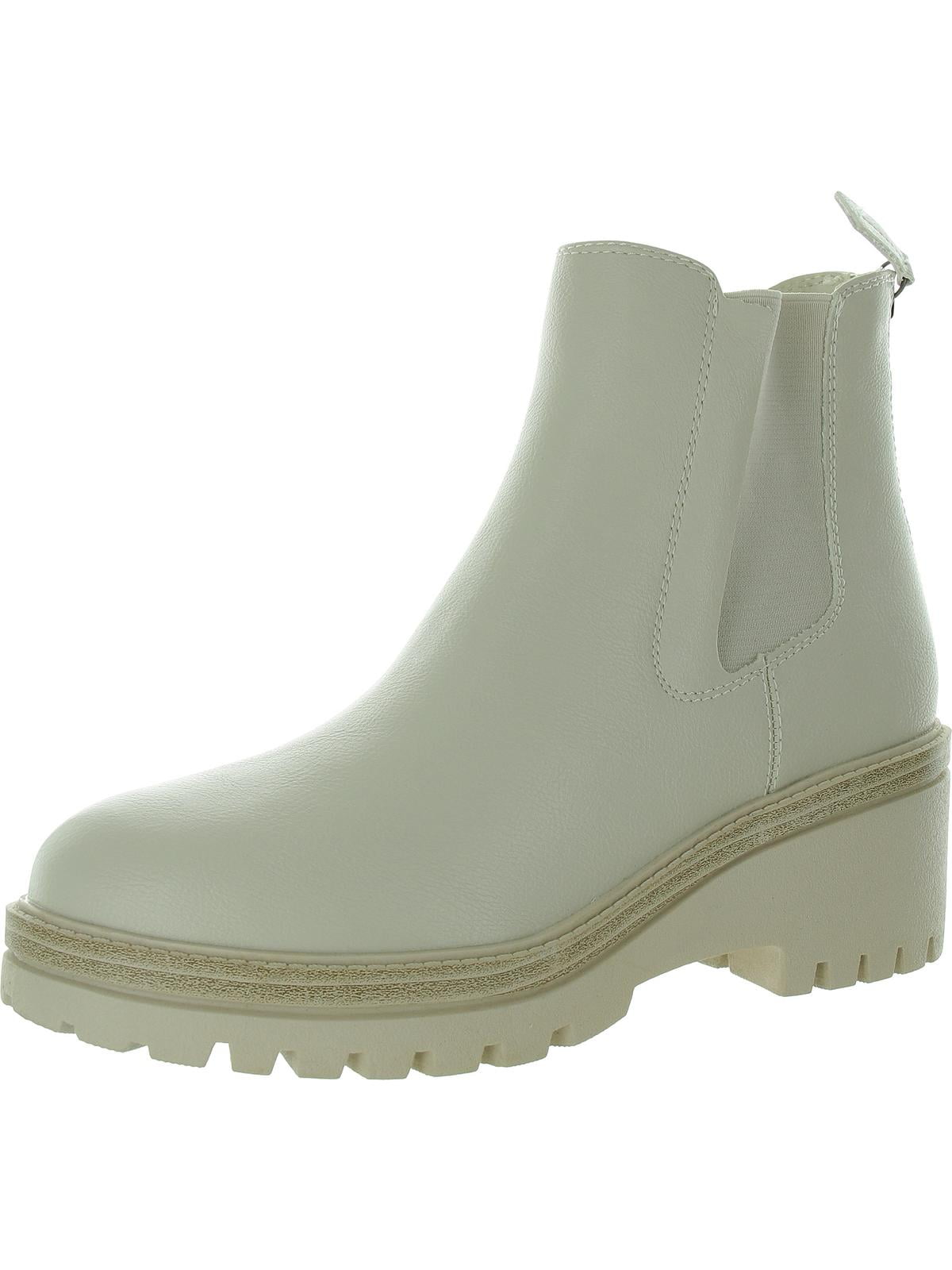 faux leather chelsea boots womens