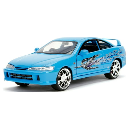 Mia's The Fast & the Furious 1:24 Scale Acura Integra Right Hand Drive Blue Diecast Model Car by Jada