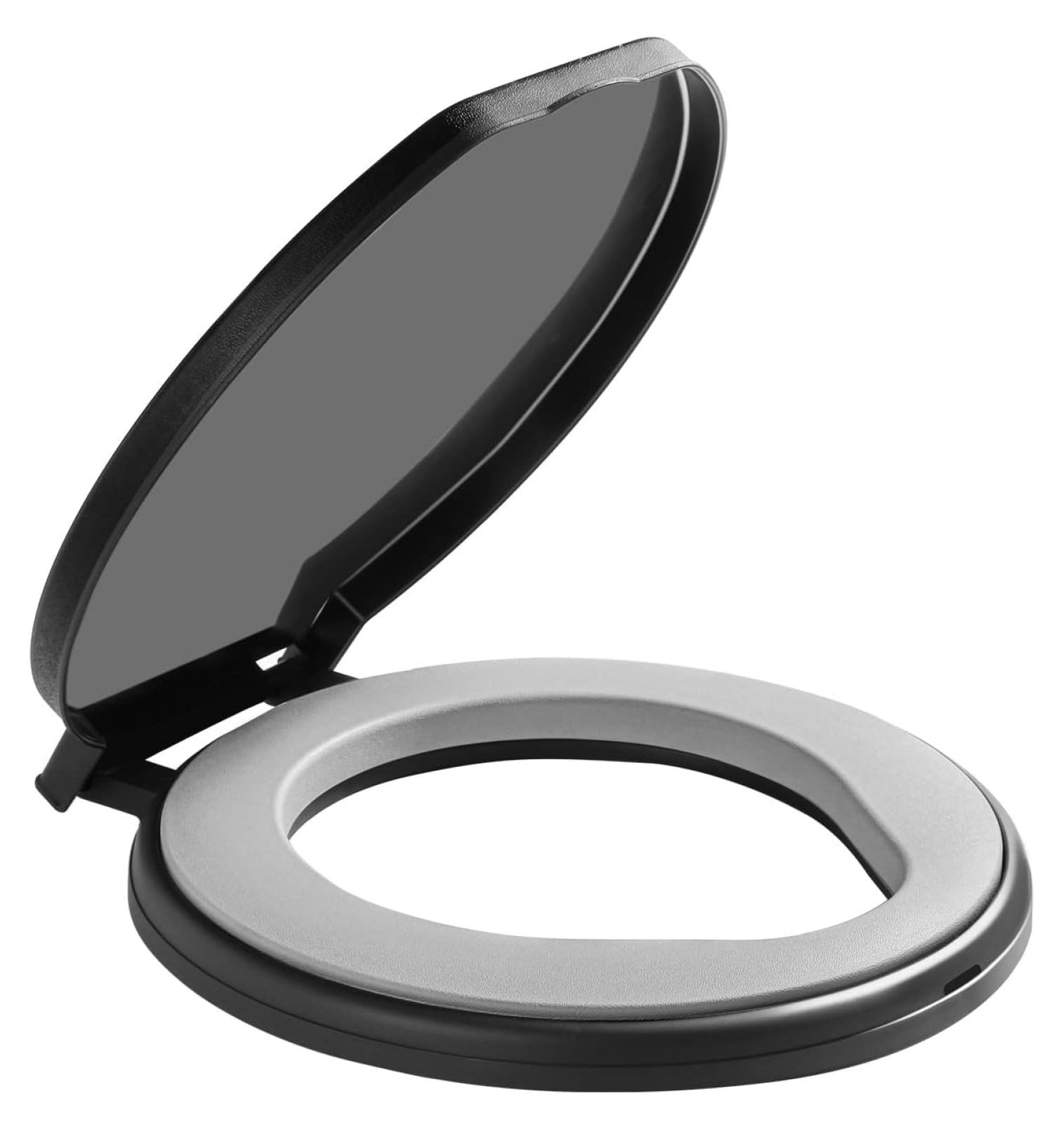 MiaHltTia Bucket Toilet Seat with Soft Cushion, 270°Rotatable Lid,XL