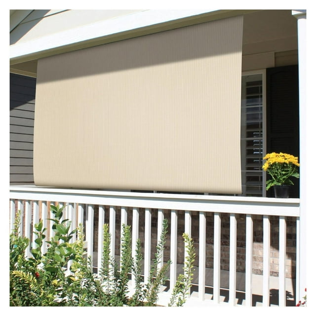 MiaHltTia Paradise Shades Roll Up Outdoor 7'Wx6.5'H Shade Exterior ...