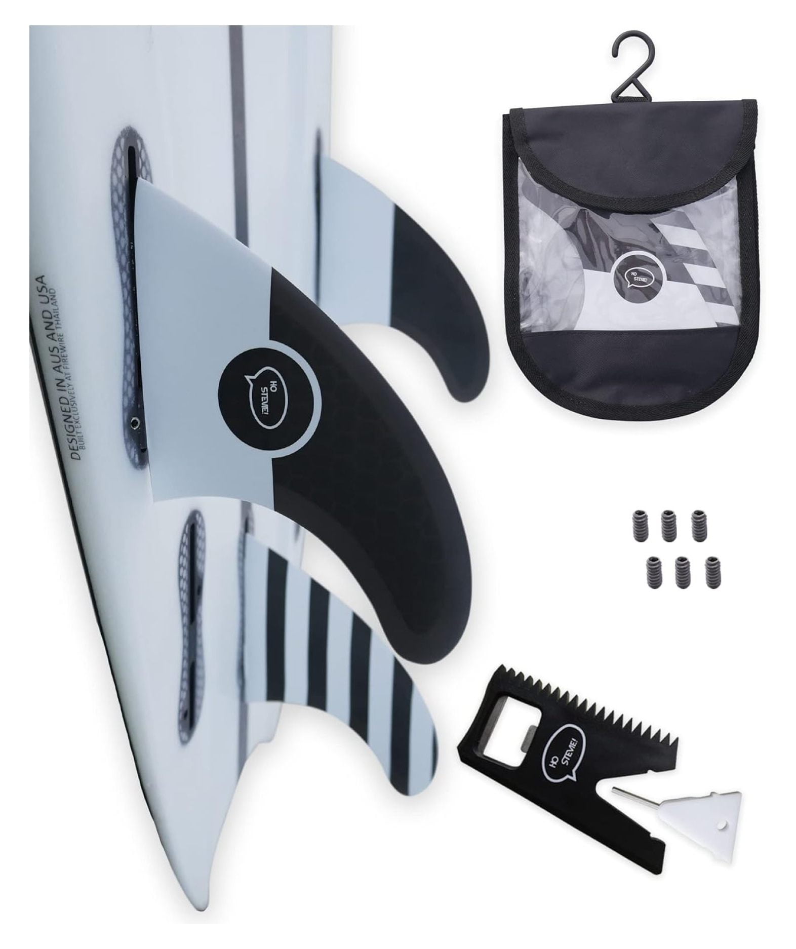 MiaHltTia Thruster Surfboard Fins (3 Fins) Tab or Single Tab Sizes