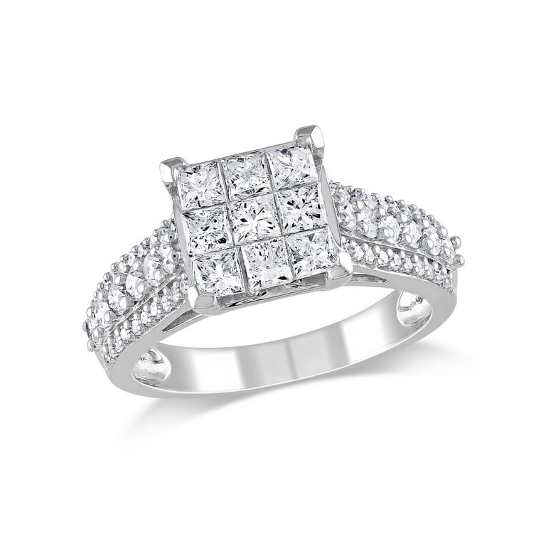 Square engagement sale rings walmart