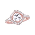 thumbnail image 1 of Everly Women's Sapphire Sterling Silver Engagement Ring Gold Plated, 1 of 7