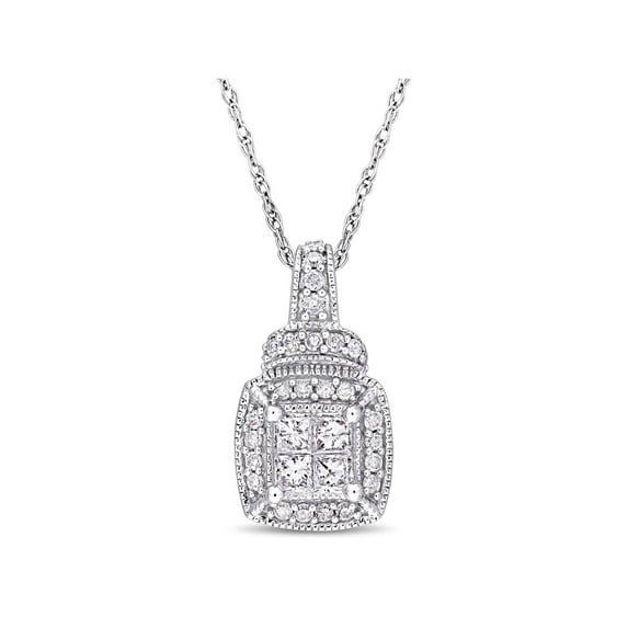 Everly Women's Diamond 10k White Gold Necklace