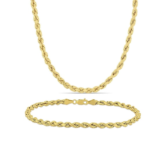 Everly Women's 10k Yellow Gold Bracelet Jewelry Set