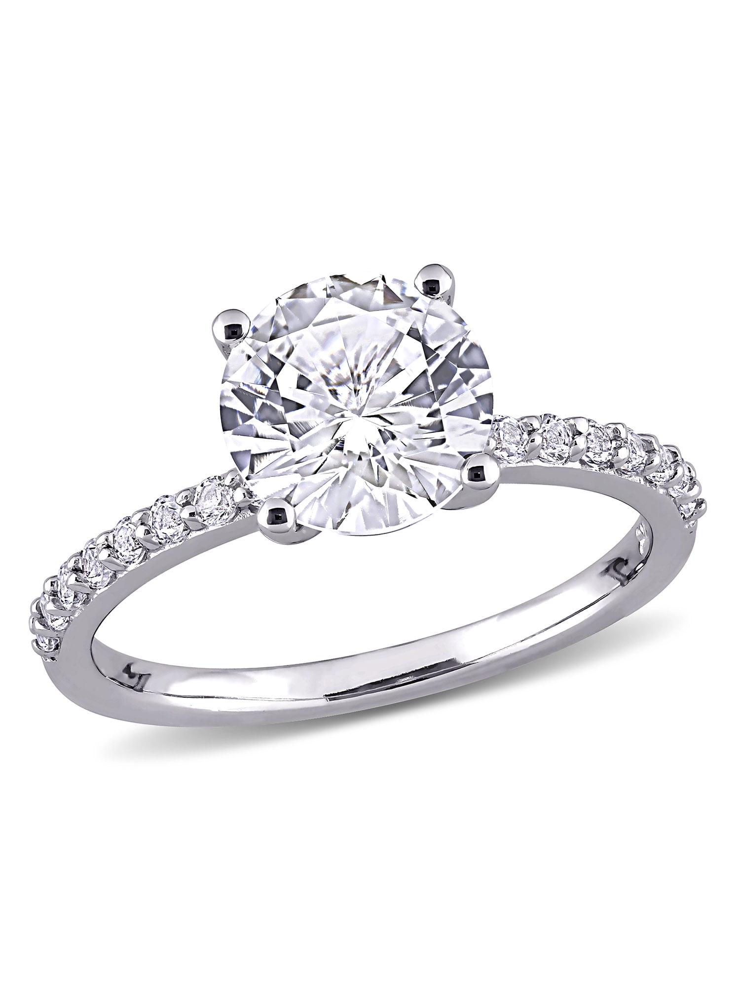 Lab-Created Diamonds by KAY Multi-Diamond Center Engagement Ring 5 ct tw  Round-cut 14K White Gold | Kay