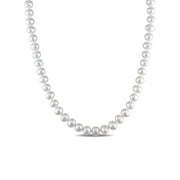 Miabella 6.5mm - 7mm White Freshwater Pearl Necklace, 18"